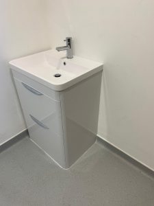Sink vanity installation - Cannon House